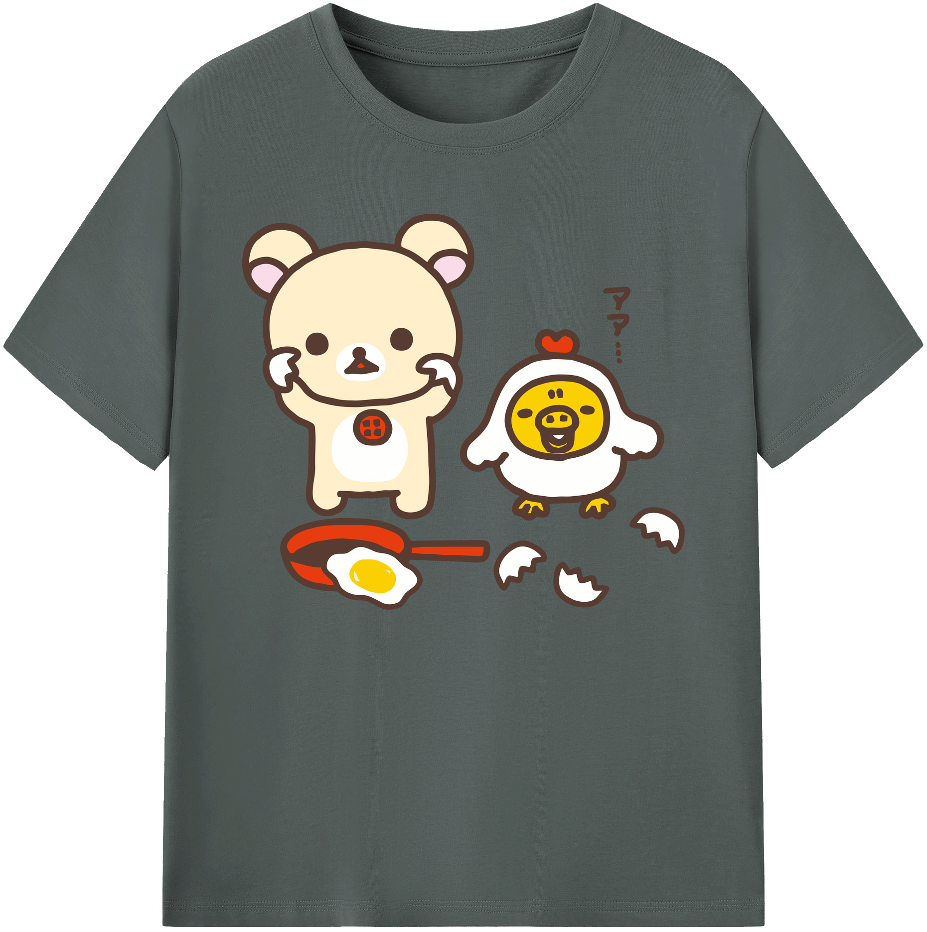（画像用） リラックマ リラックマ キイロイトリ Rilakkuma Korilakkuma Kiiroitori 綿100％ メンズ半袖Tシャツ｜肌触りやわらか＆通気性